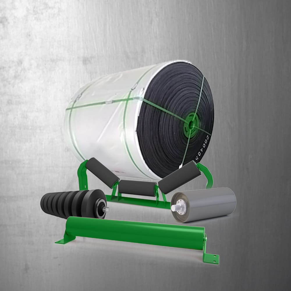 Componentes para la clasificación de materiales, bandas, rodillos