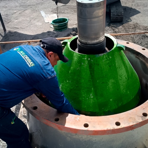 Instalación cono trituradora