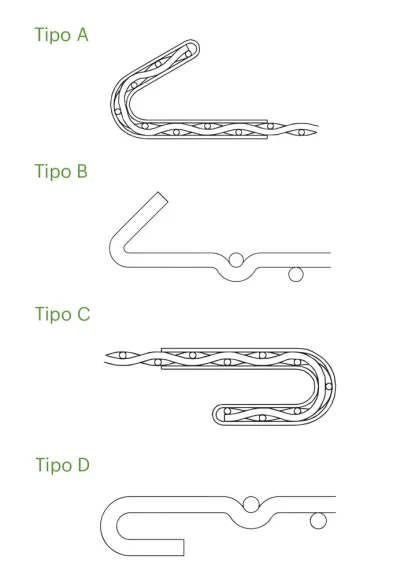 ganchos para mallas metalicas para cribado