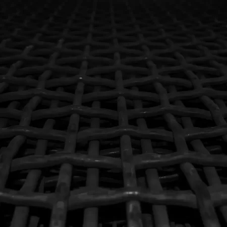 malla metálica cara plana